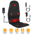 1Pc Back Massager Cushion Electric Massage Car Seat Cushion Chair Pad With Heating Function 8 Vibration Modes 3 Intensity Levels Fedex Shipping
